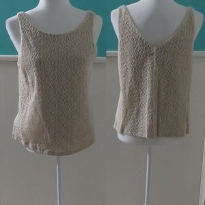 Ann Taylor cream top, size Medium